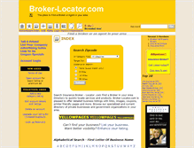 Tablet Screenshot of broker-locator.com